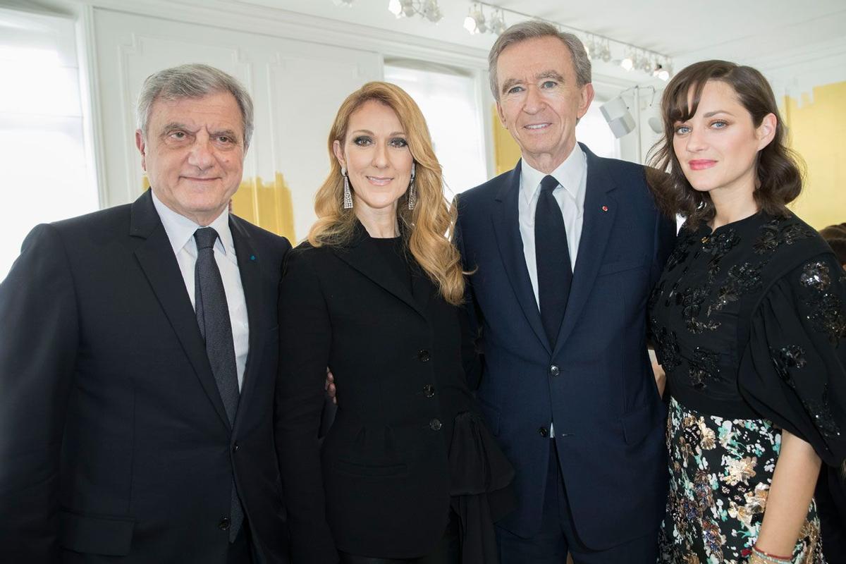 Semana Alta Costura París: Céline Dion, Bernard Arnault, Sidney Toledano y Marion Cotillard