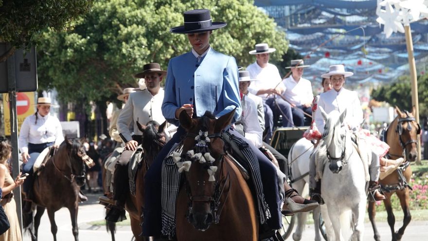 Caballista en la Feria de Málaga.