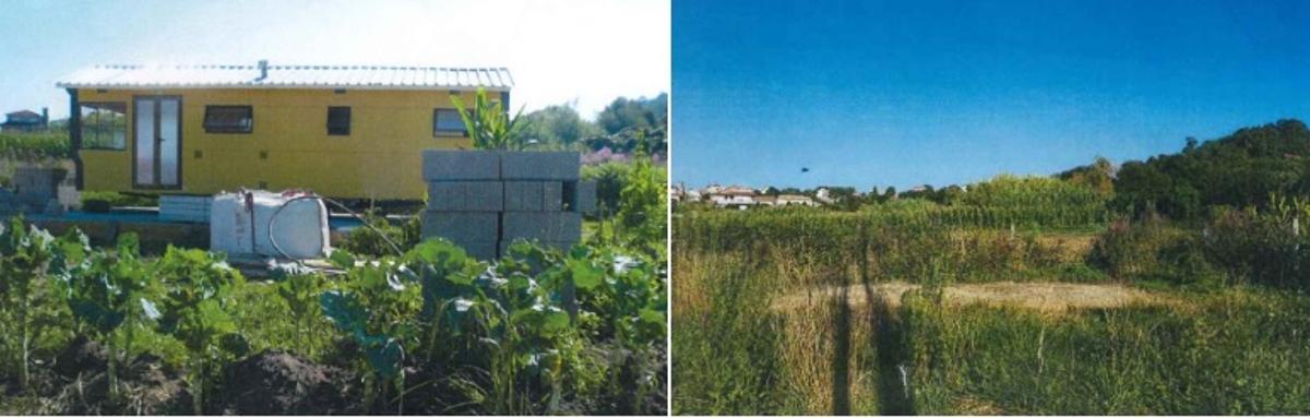 El antes y después de una edificación que fue derrumbada