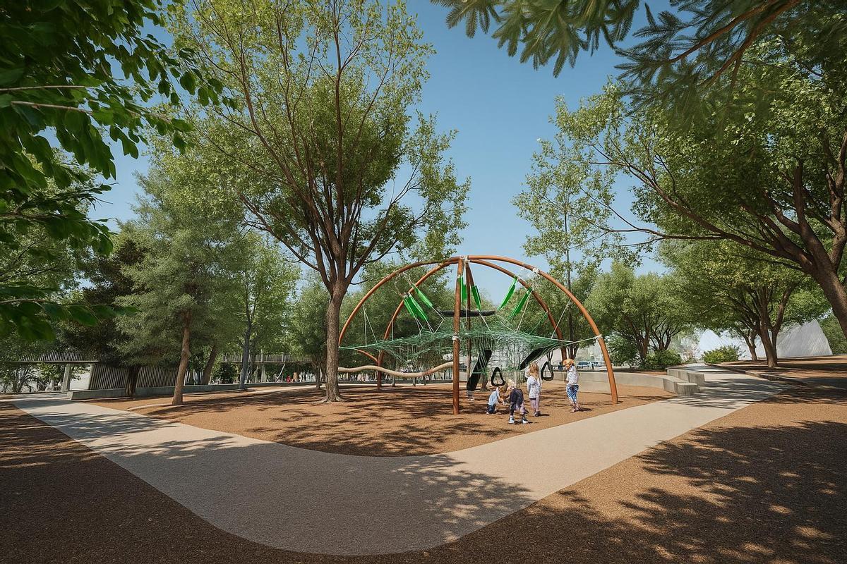 Infografía del futuro parque de Cabo Llanos.