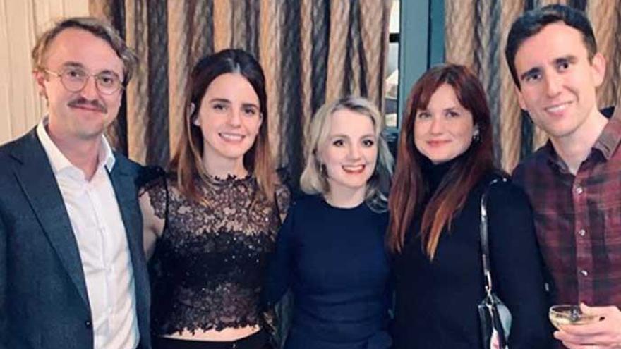 Emma Watson celebra la Navidad junto a sus compañeros de &#039;Harry Potter&#039;