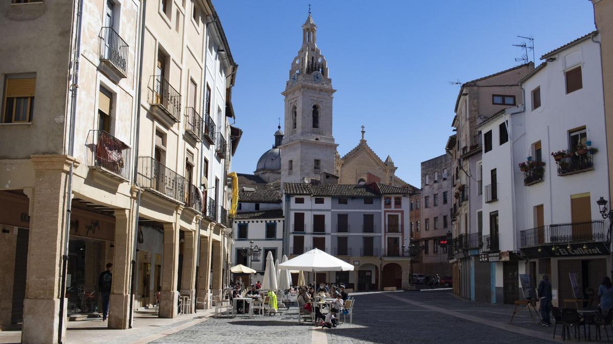 Imagen de archivo de la Plaça del Mercat de Xàtiva, donde ocurrieron los hechos.