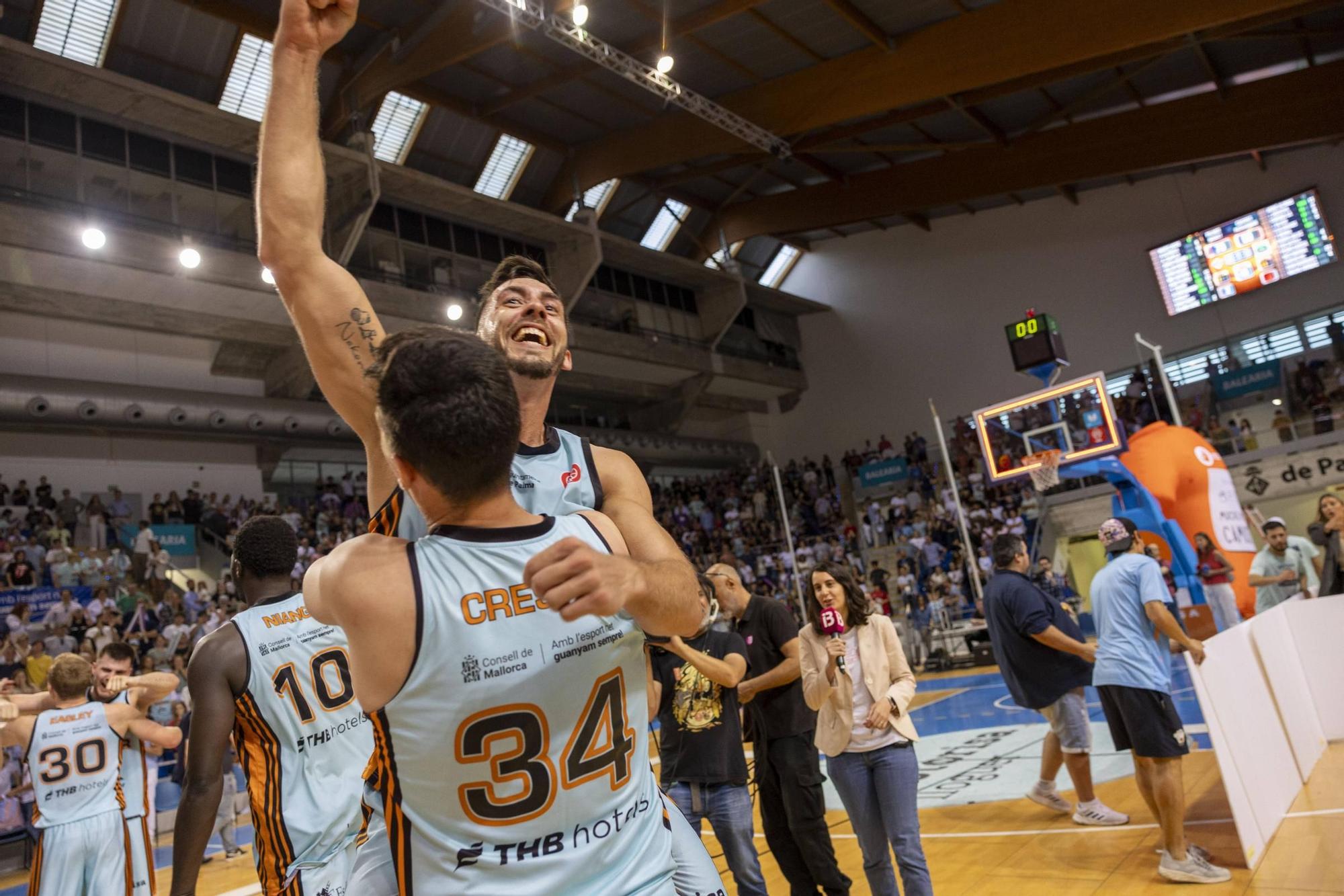 Así ha sido la fiesta del Palmer Basket Mallorca Palma tras ascender a Primera FEB