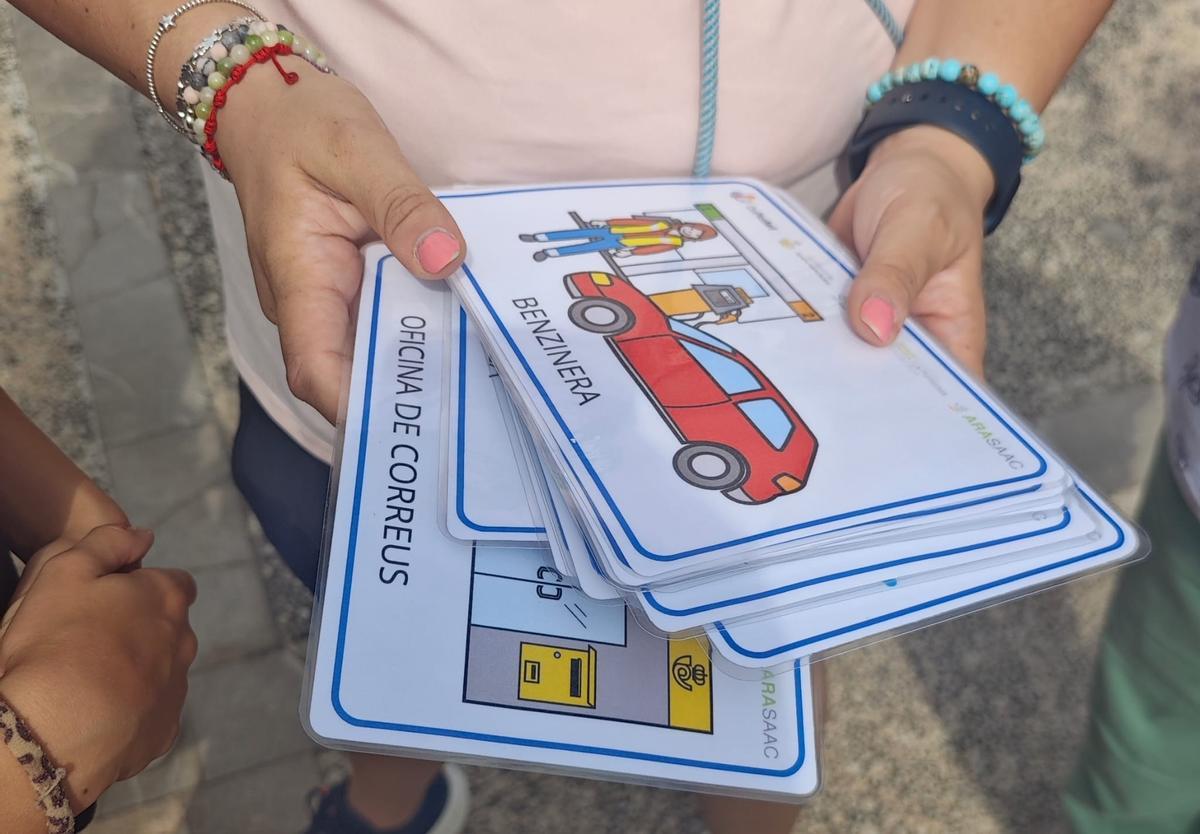 Algunos de los pictogramas.