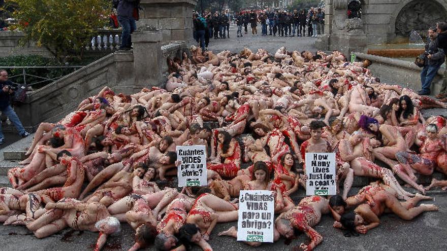 'Performance' en Barcelona.