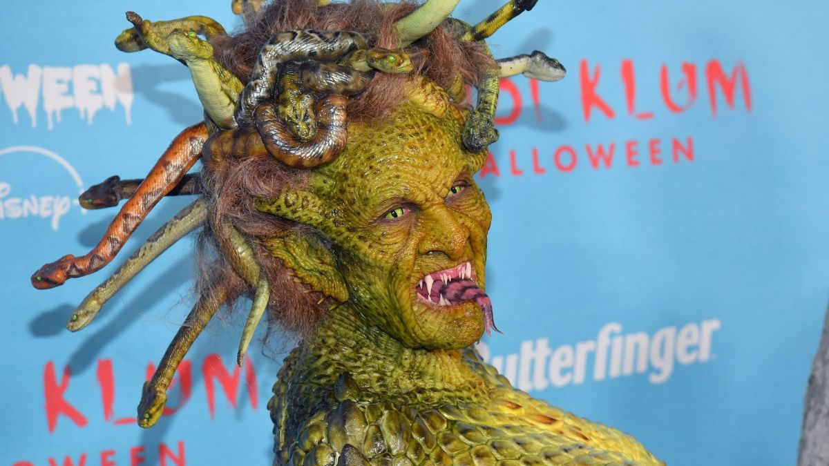 Heidi Klum disfrazada de Medusa en Halloween