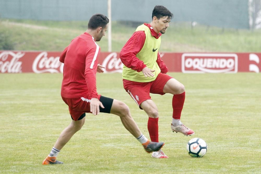 Entrenamiento del Real Sporting