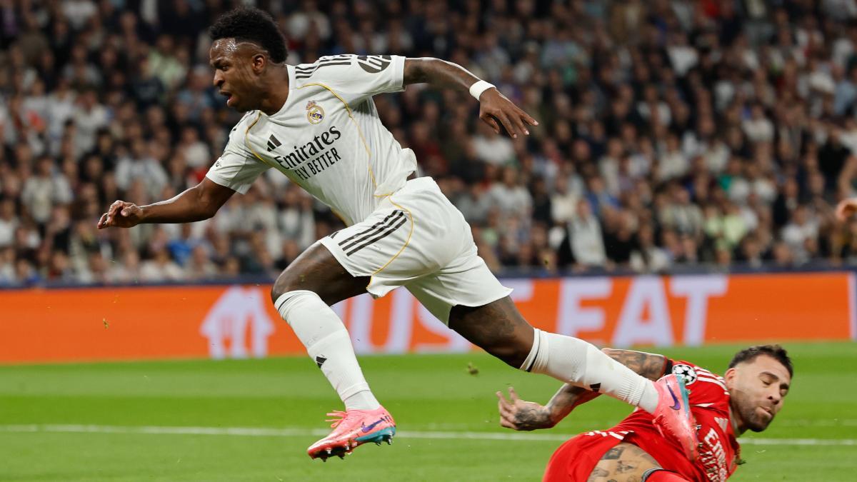 Vinicius, ante el Benfica