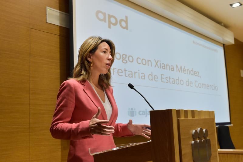 18-01-2018 LAS PALMAS DE GRAN CANARIA. Xiana Méndez, secretaria de Estado de Comercio, en el foro de la Asociación para el Progreso de la Dirección en Canarias, en Cajamar. Fotógrafo: ANDRES CRUZ  | 18/01/2019 | Fotógrafo: Andrés Cruz