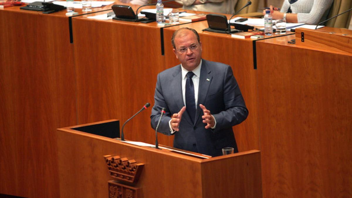 José Antonio Monago, durante su investidura como presidente de Extremadura.