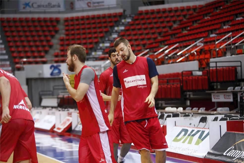 Entrenamiento del Tecnyconta Zaragoza