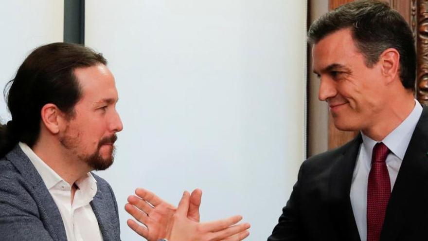 Una imagen de Iglesias y Sánchez.