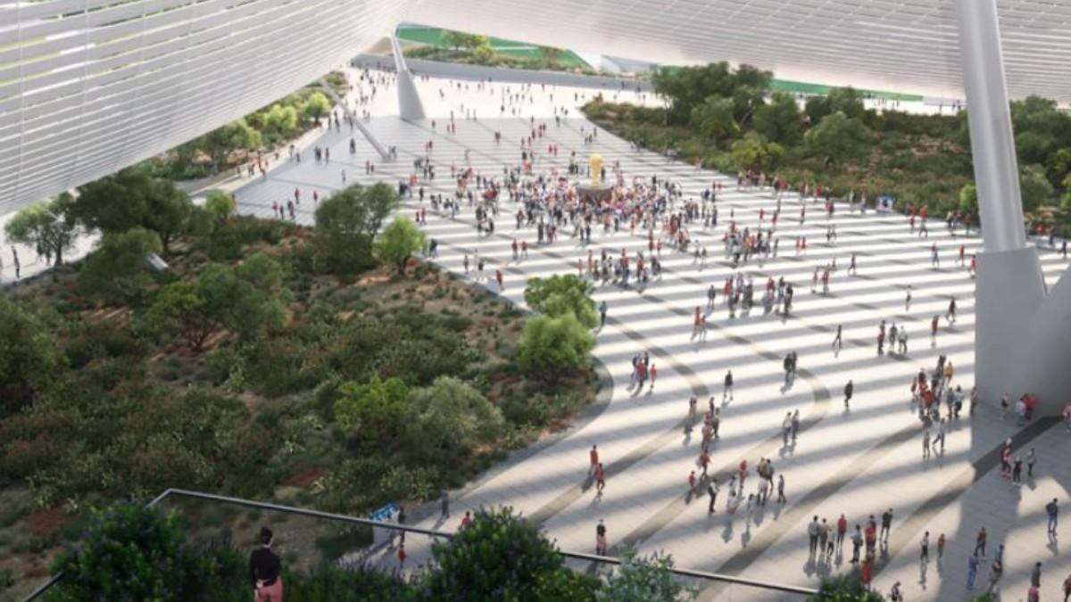 Imagen del estadio Hassan II