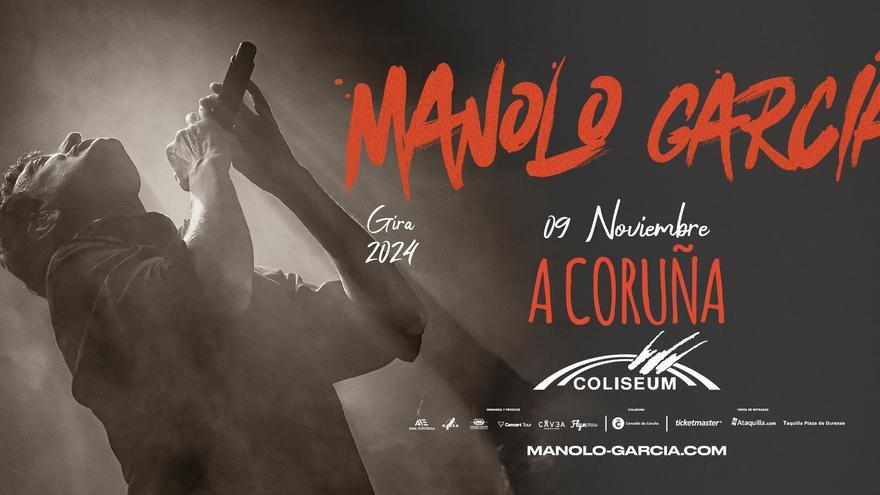A la venta las entradas del concierto de Manolo García en A Coruña el 9 de noviembre de 2024