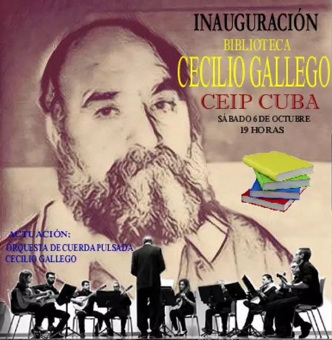 El Colegio Cuba dedica su nueva biblioteca a Cecilio Gallego (2018)