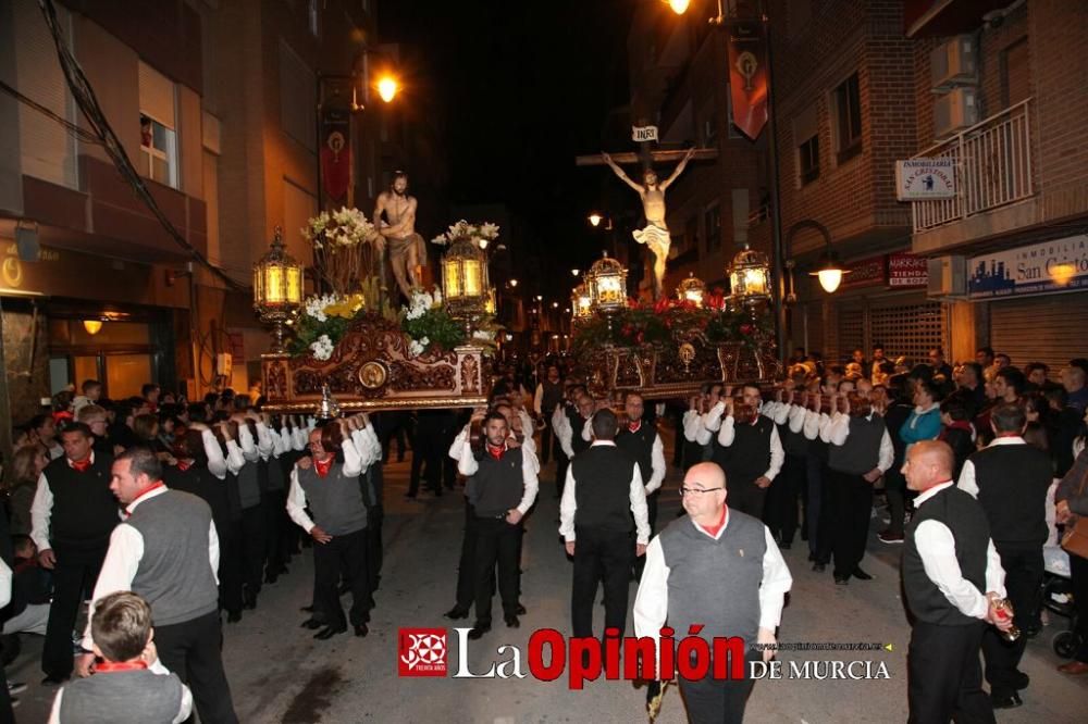 Encuentro en Lorca del Cristo de la Sangre, Señor de la Penitencia y la Virgen de la Soledad