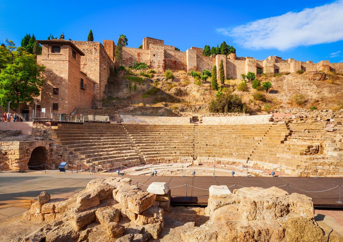 Teatro Romano en Málaga, España
