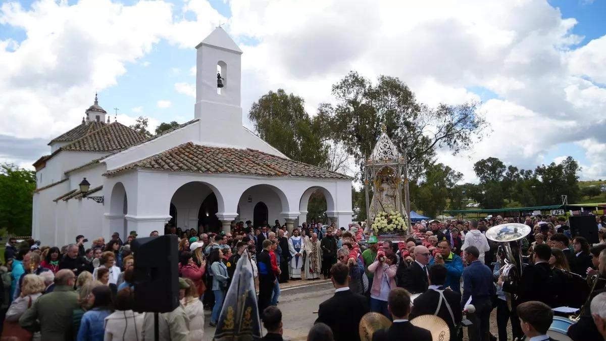 Romería de la Virgen de Veredas en Torrecampo, el año pasado.