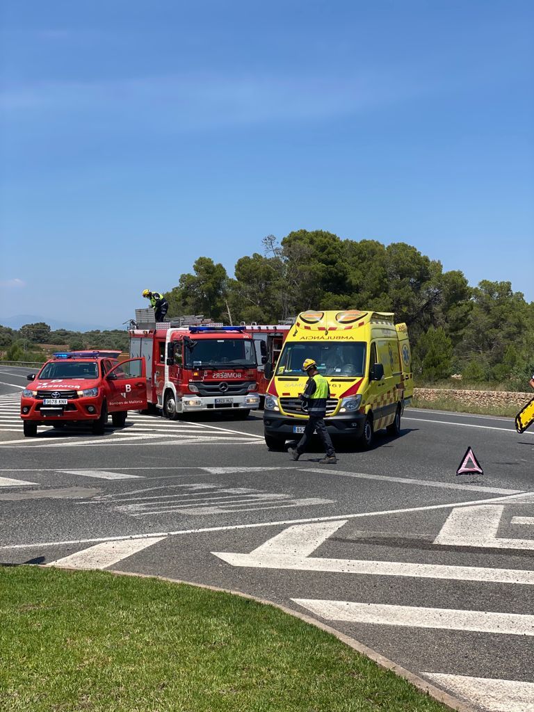 Dos heridos en una colisión en la carretera de Cap Blanc