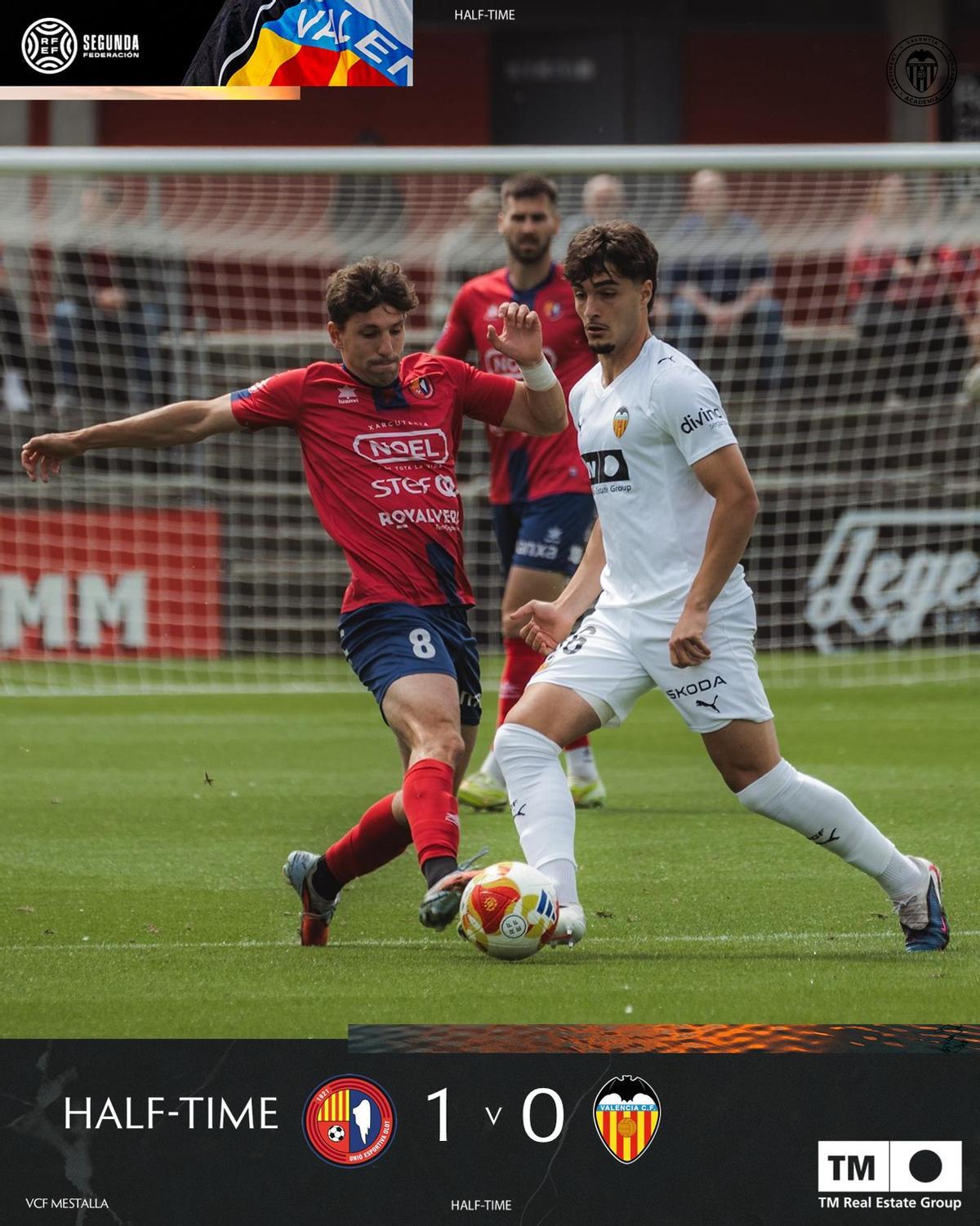 Derrota del Valencia Mestalla