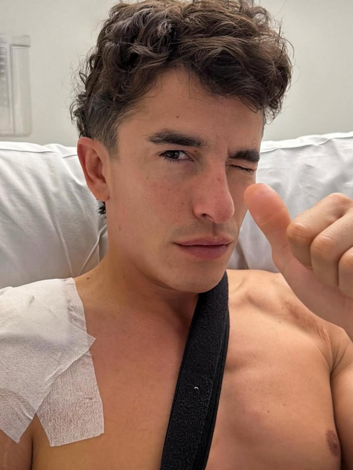 Marc Márquez, en el hospital tras ser operado