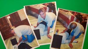 El expríncipe Andrés, en una de sus fotos más comprometedoras reveladas en los últimos archivos desclasificados sobre el caso Epstein.