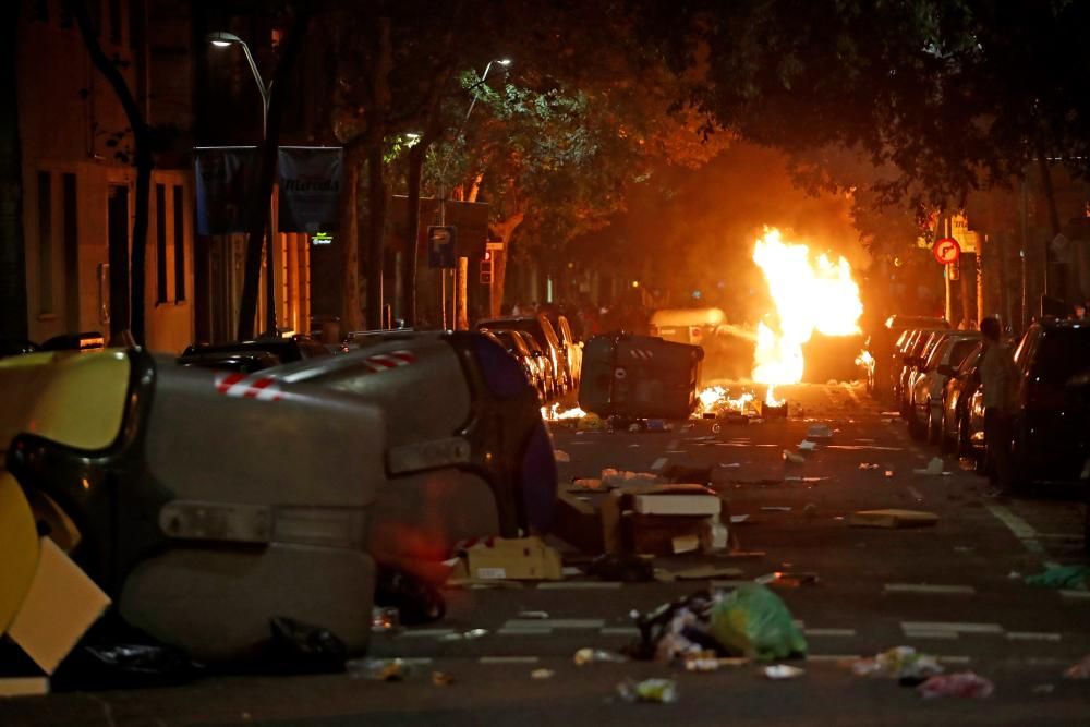 Disturbios en Barcelona tras la marcha de los CDR