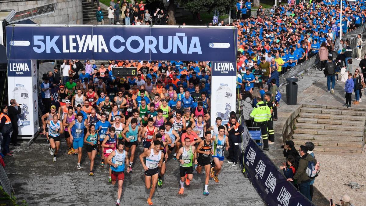 Los corredores de la 5K Leyma en una edición pasada de la prueba.