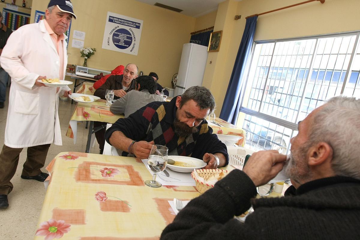 El comedor social de Amfremar en 2009.