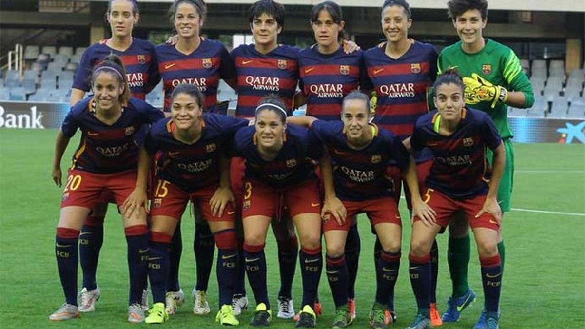 Equipo del FC Barcelona que apeó al Biik Kazygurt en los dieciseisavos de final de la Champions League femenina