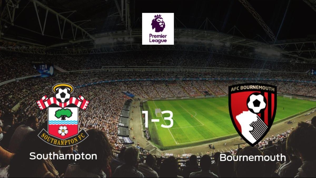 El Bournemouth vence 1-3 al Southampton y se lleva los tres puntos