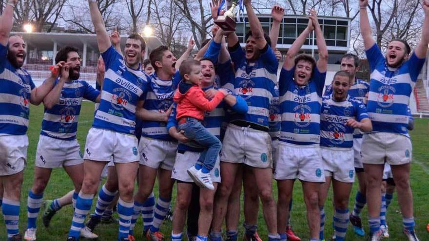 El Oxigar Belenos tras quedar campeón de Liga.