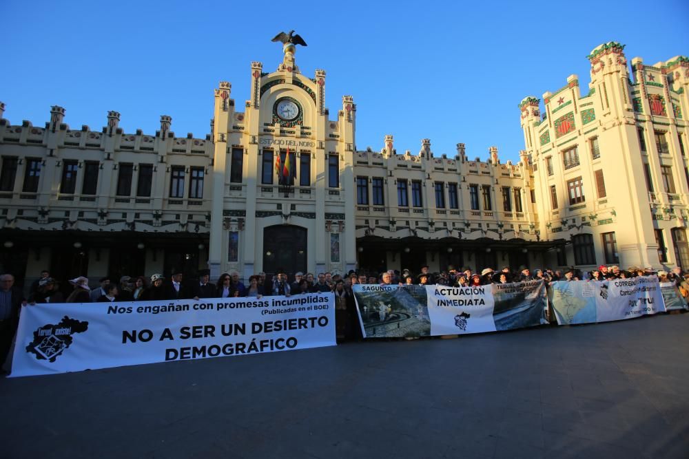 Protesta de Teruel Existe en València