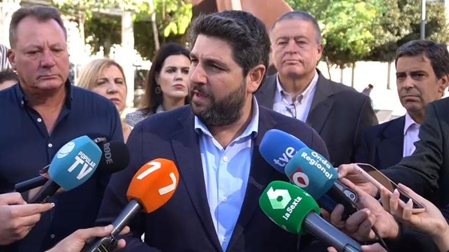 Declaraciones de López Miras ante los medios donde anuncia que ha solicitado una Conferencia de Presidentes ante el apcto PSOE-Junts