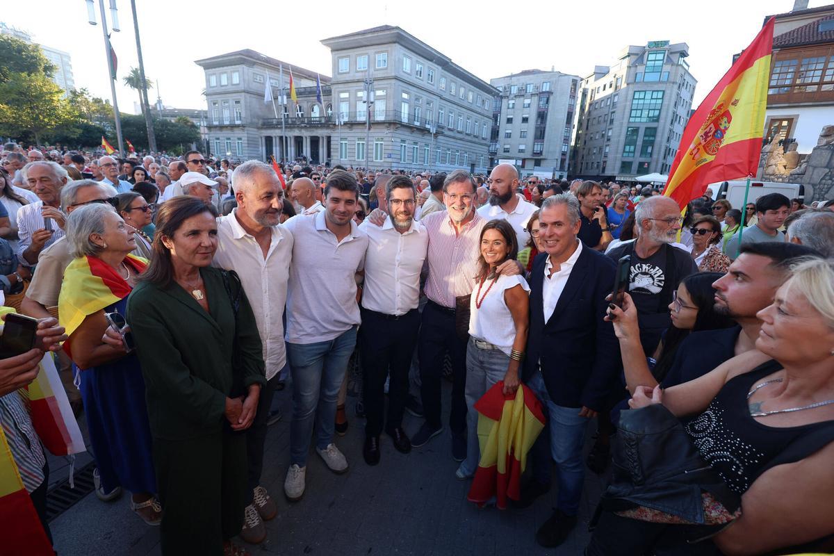 Manifestación por Ceuta en Pontevedra, con Mariano Rajoy