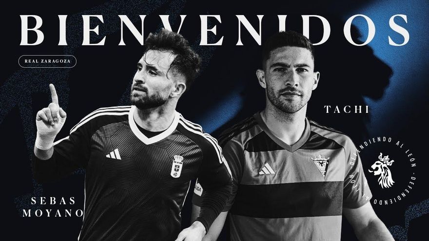 Presentación de Tachi y Sebas Moyano como nuevos jugadores del Real Zaragoza