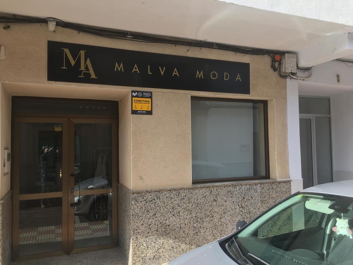 Fachada de la tienda.