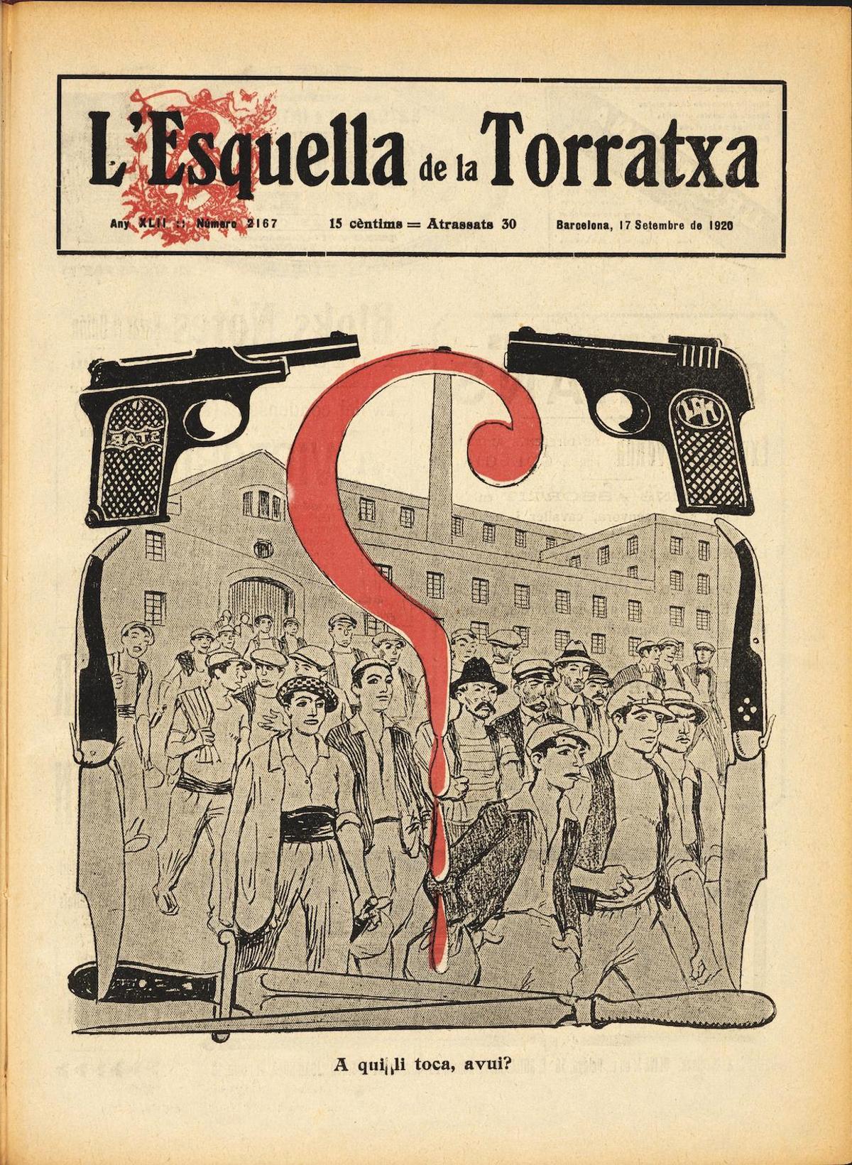 Portada entre satírica y preocupada, cinco días después del crimen del 'music-hall' Pompeya.