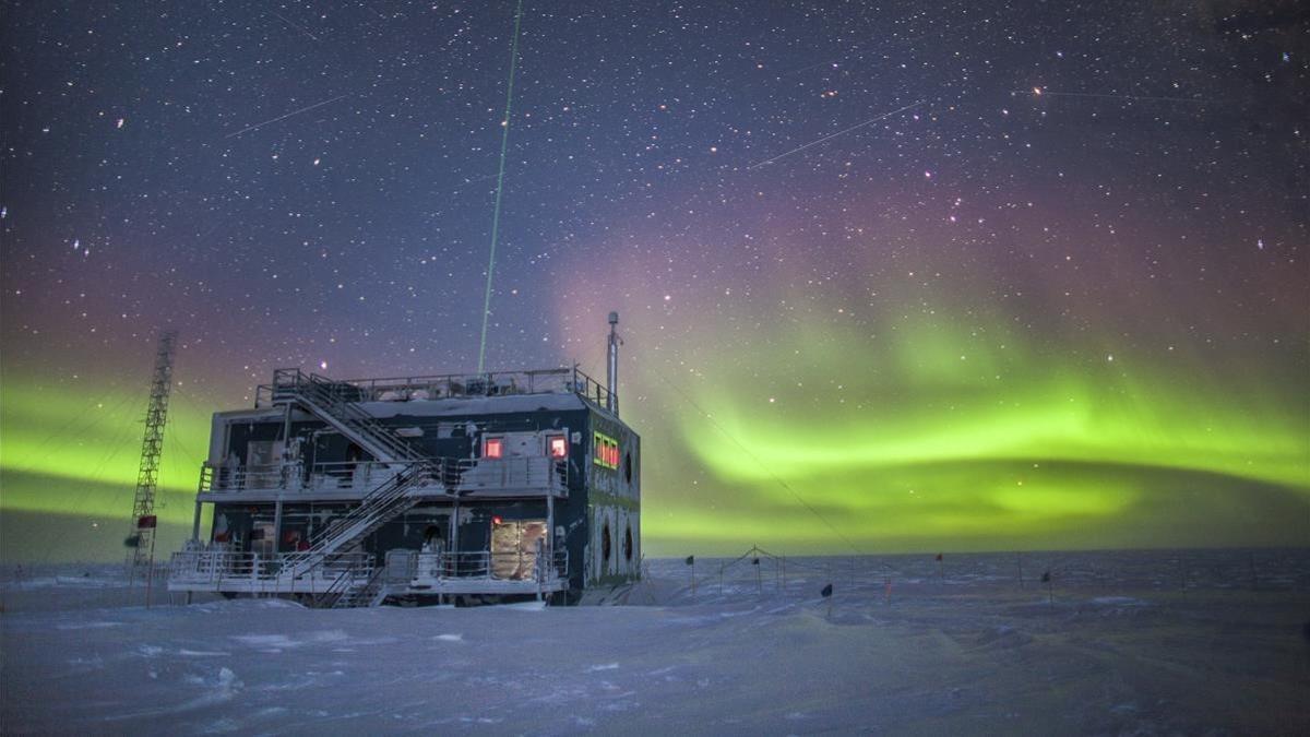 Observatorio meteorológico de la NOAA en la Antártida.