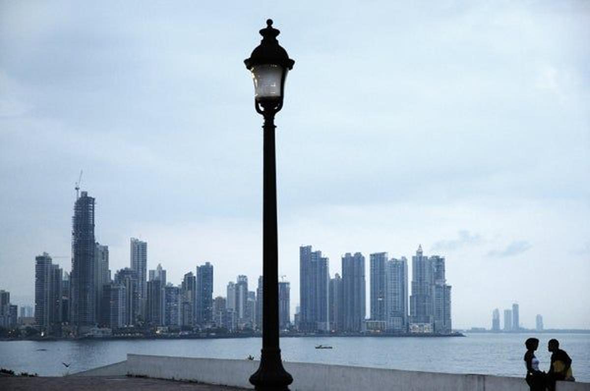 Vistas del centro financiero de Panamá.