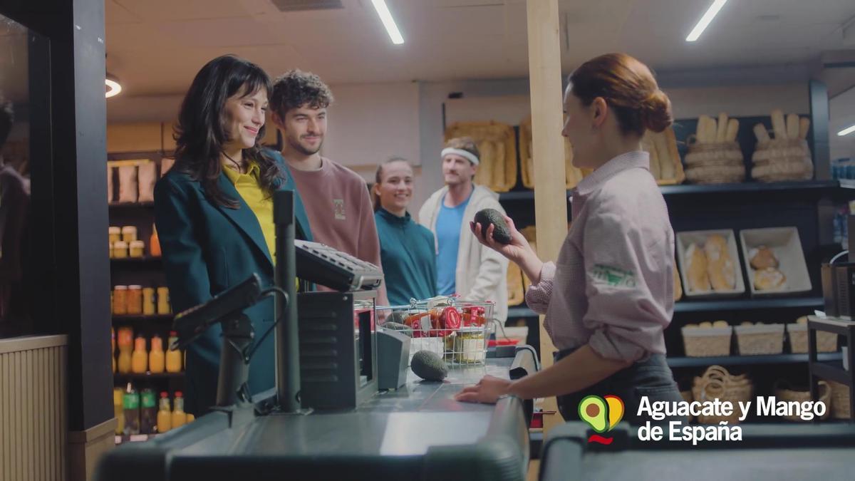 Fotograma de la campaña 'Aguacate y Mango de Europa: Frutas con Corazón.