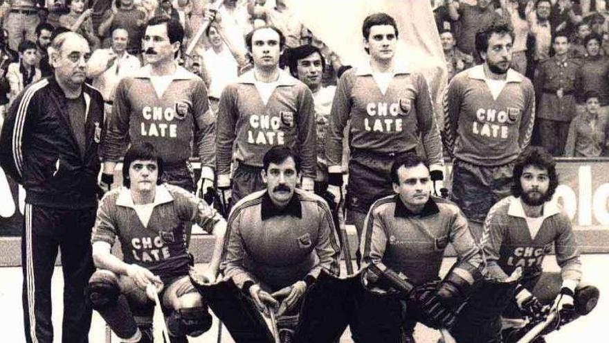 El equipo del Cibeles que ganó la final de Copa de 1980.