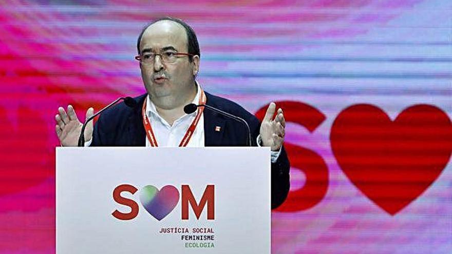 Miquel Iceta, durant la seva intervenció al congrés socialista