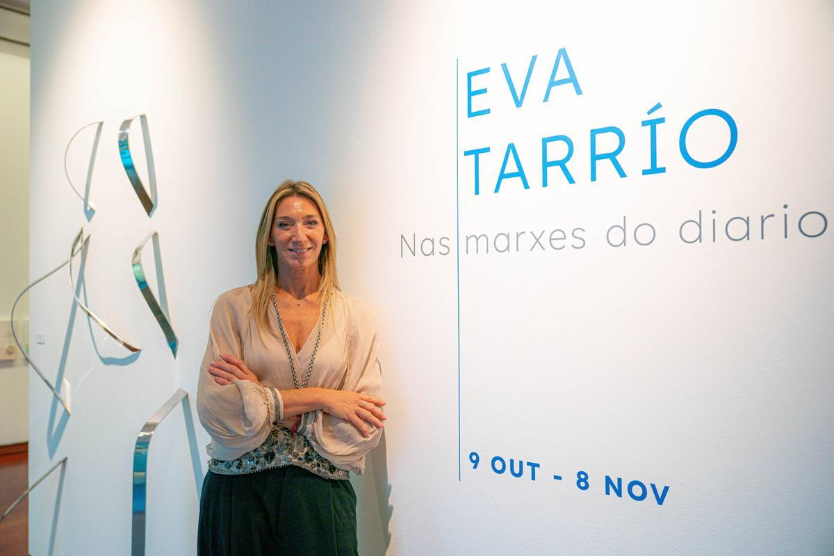 Inauguración de "Nas marxes do diario", la nueva exposición de la artista Eva López Tarrío en la sede viguesa de Afundación. Muestra. Arte