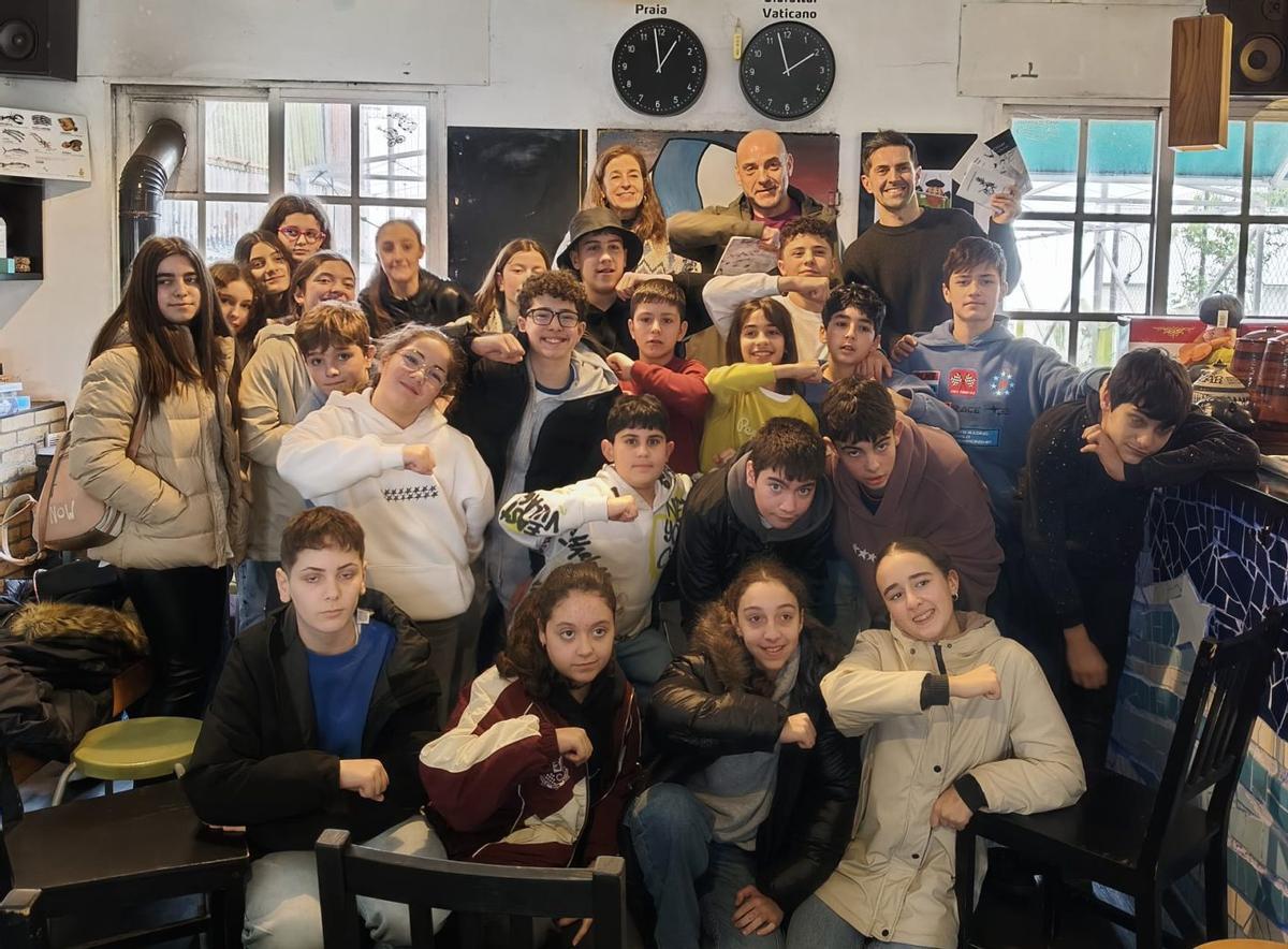 El IES Camballón, en una función de «Memorias dun neno labrego»