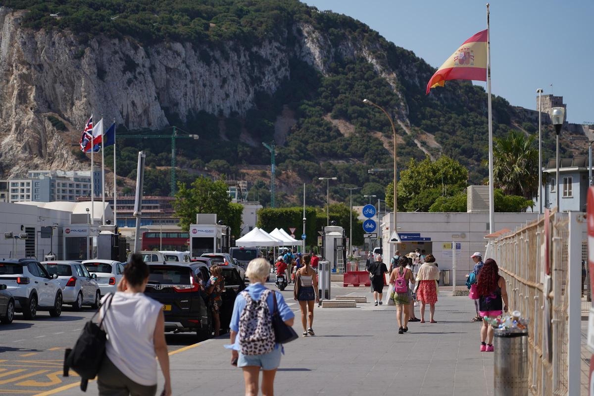 La última tarde de la frontera de Gibraltar en imágenes La última tarde de la frontera de Gibraltar en imágenes