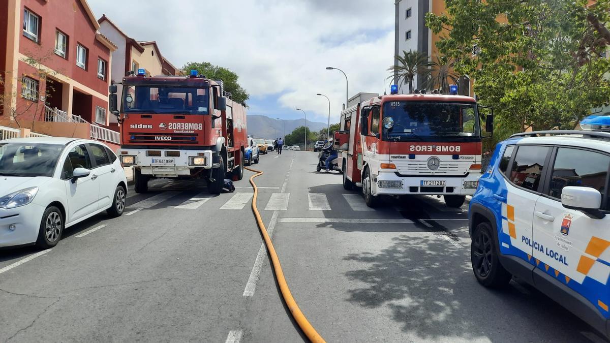 Los medios que colaboraron en el incenduo registrado en Playa Paraíso