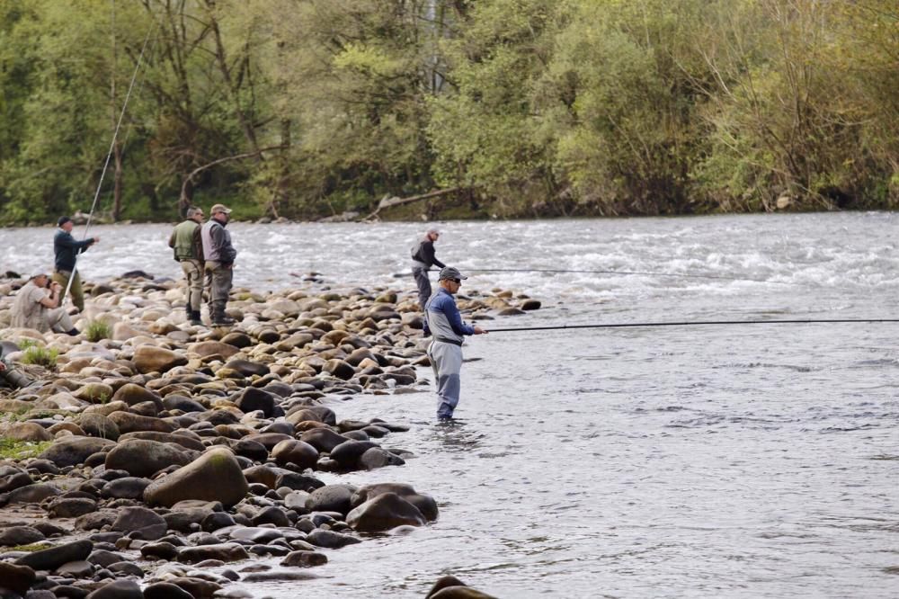 Pescadores en el Narcea.