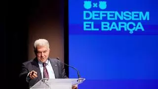 Laporta: "Soy presidente del Barça y lo seré hasta que me muera"
