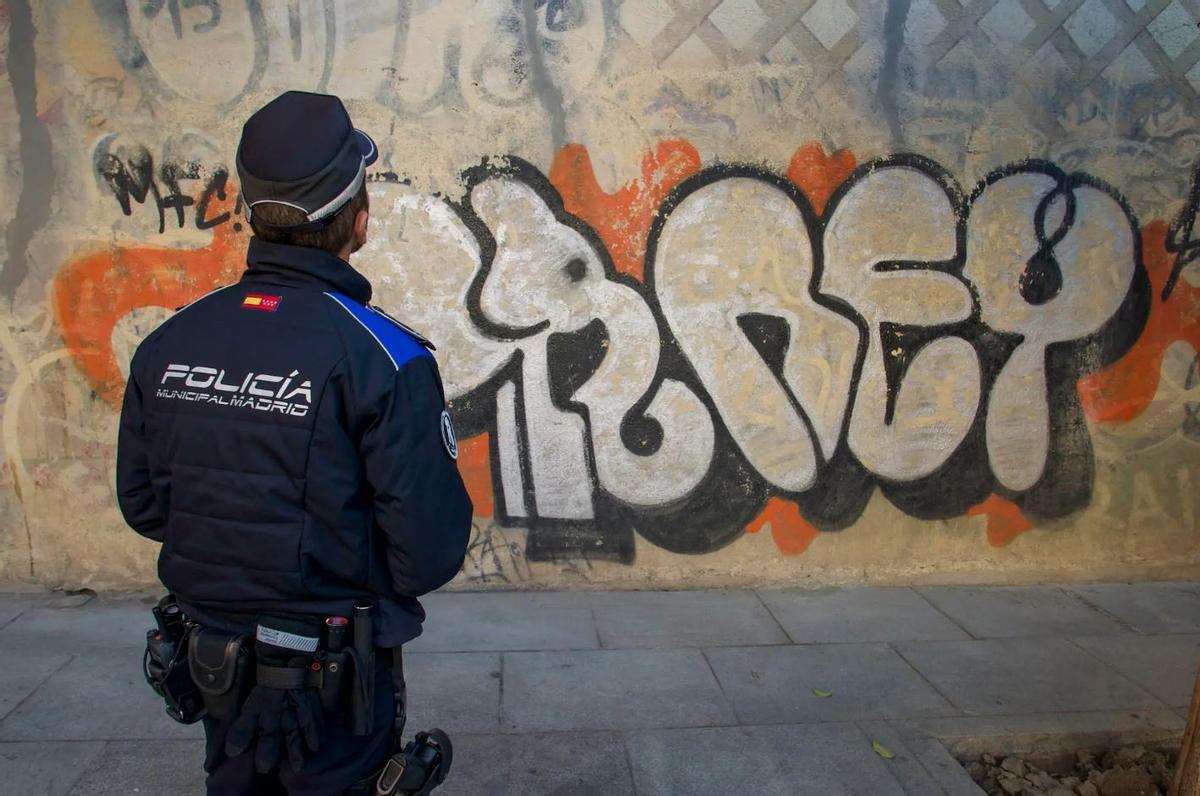Grafiti en Madrid.